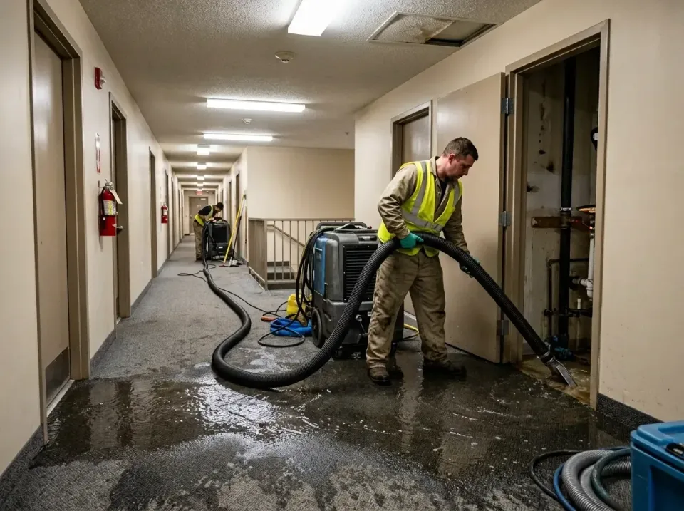multi-unit-apartment-hallway-f-005 — frequently asked questions, Emergency Burst Pipe Water Extraction & Removal in Denison,…